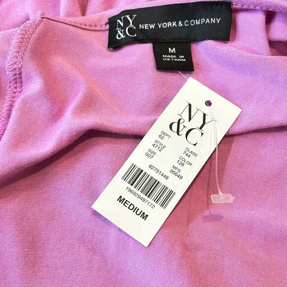 New York & Co. | Beaded Halter Neck Jumpsuit Violet. NWT. Size medium - Picture 7 of 9